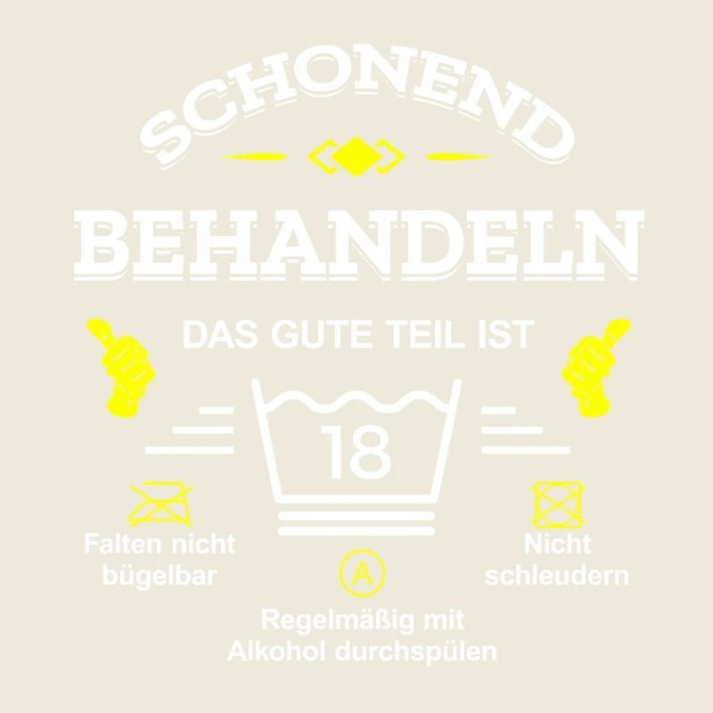 SCHONEND BEHANDELN 18. GEBURTSTAG