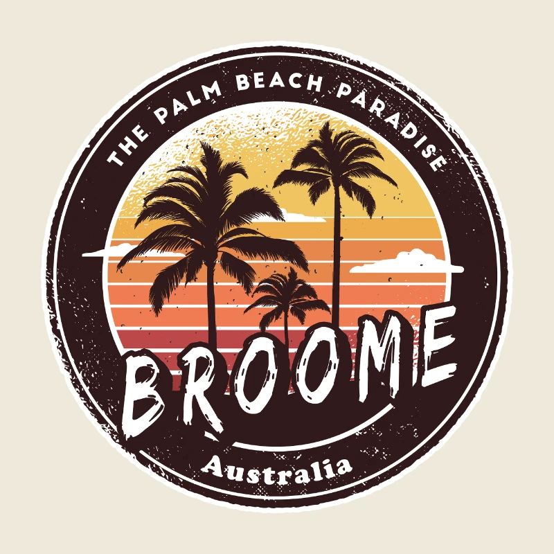 Broome Australien Palmen Strand Design