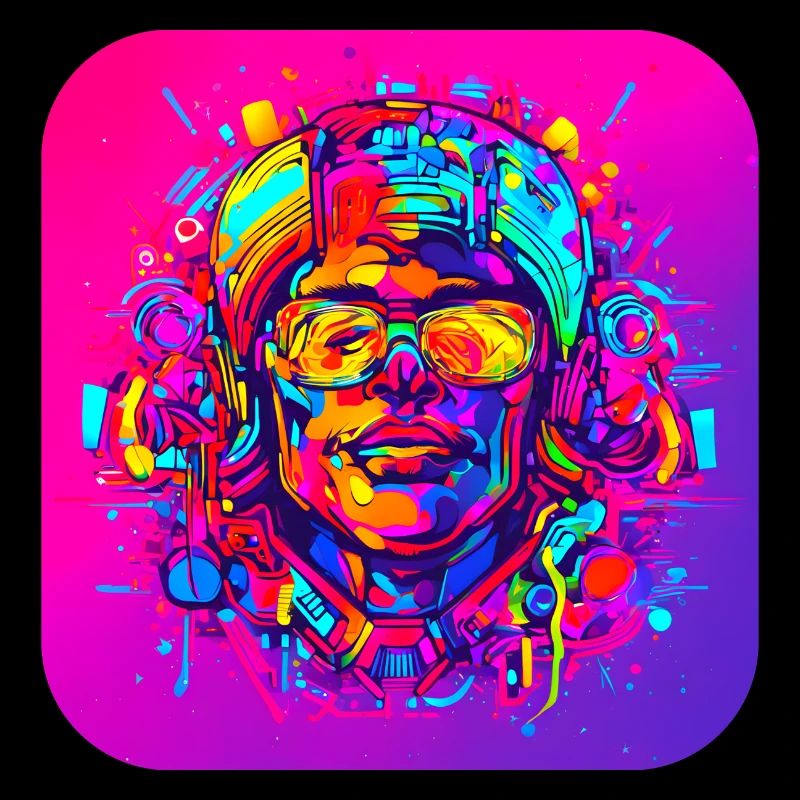Neon Splash Créatif Style UV Lumineux