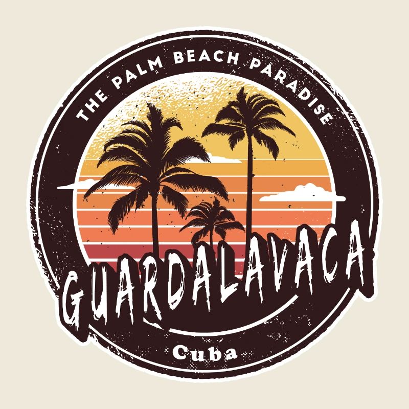 Guardalavaca palm trees and beach design