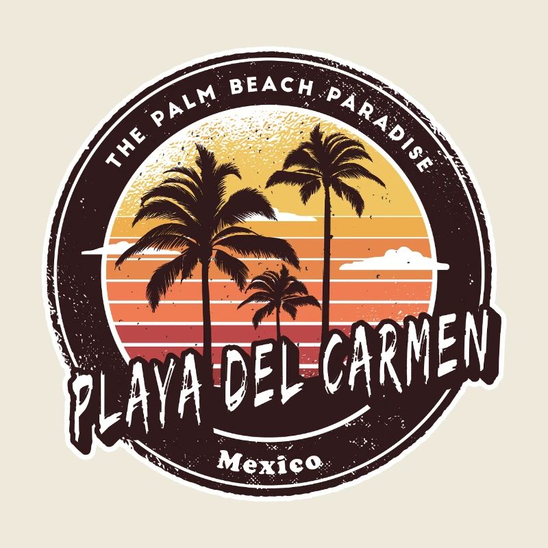 Playa del Carmen, Mexique, coucher de soleil Design