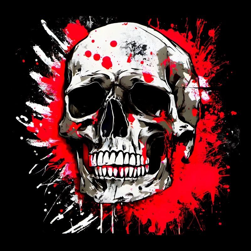 Skull Trash Polka Biker Culture