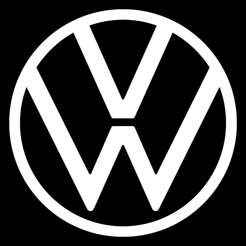 Volkswagen Weißes Klassisches VW Logo