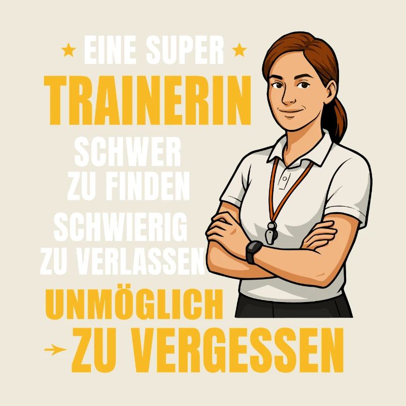 Trainerin Geschenk–Stark, Wertvoll, Unvergesslich