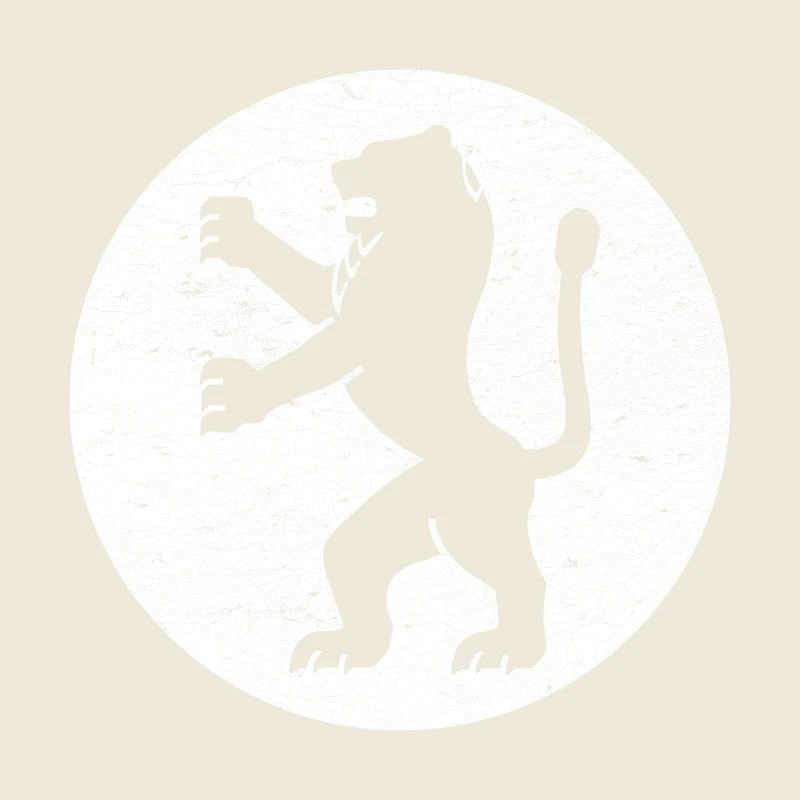 Lion de Juda dans cercle blanc