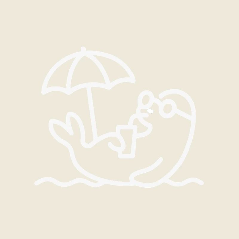 Strandlieger mit Schirm