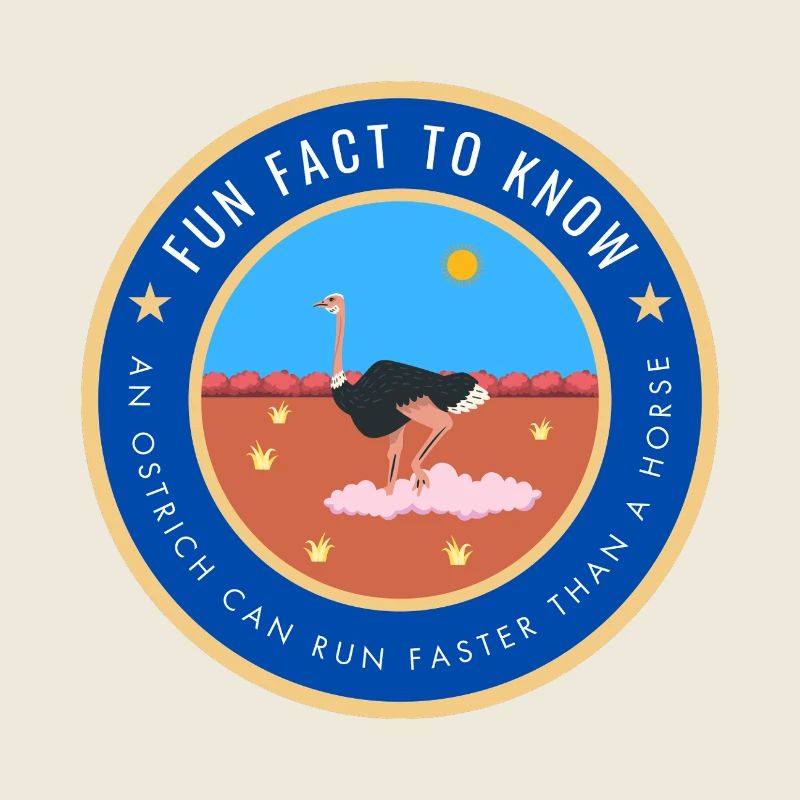 An ostrich can run faster than a horse