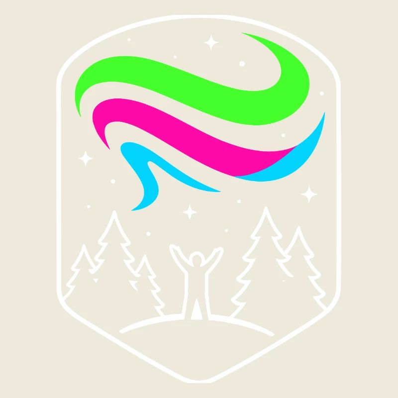 Aurora in the Forest