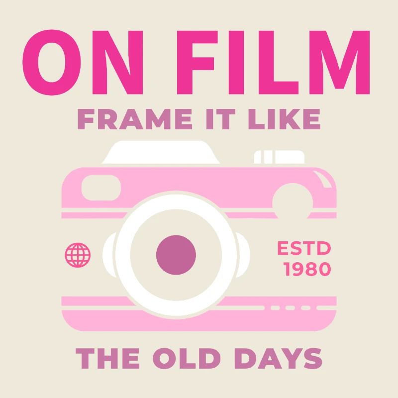 Retro Camera Motif Design