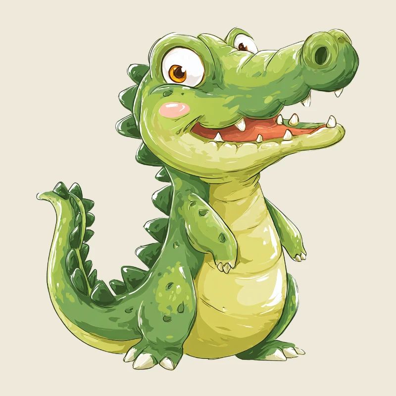 Mignon bébé crocodile