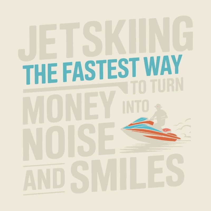 Jetski Argent Dans Le Bruit Et Sourire Citation