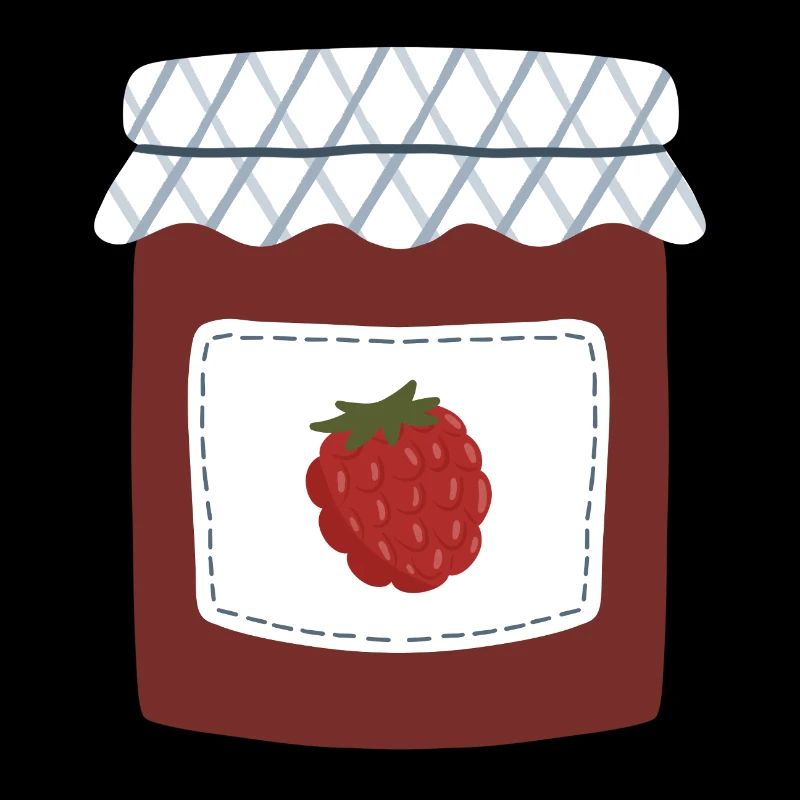 Beerenmarmeladenglas Illustration