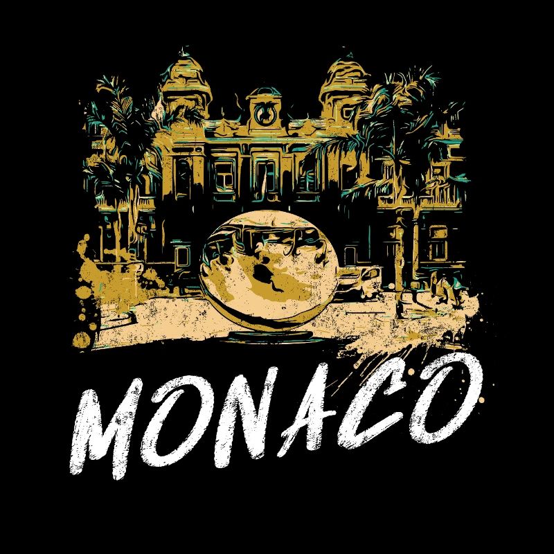 Monaco façade Casino, Globe Doré