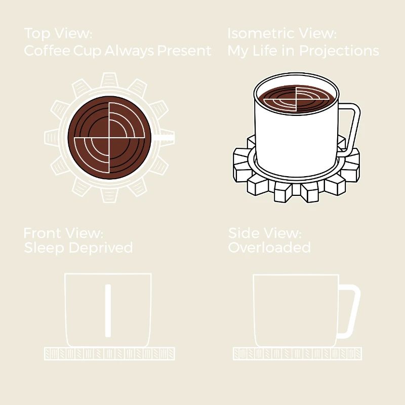 Engineer Life in Projections - Coffee and Gear T-S