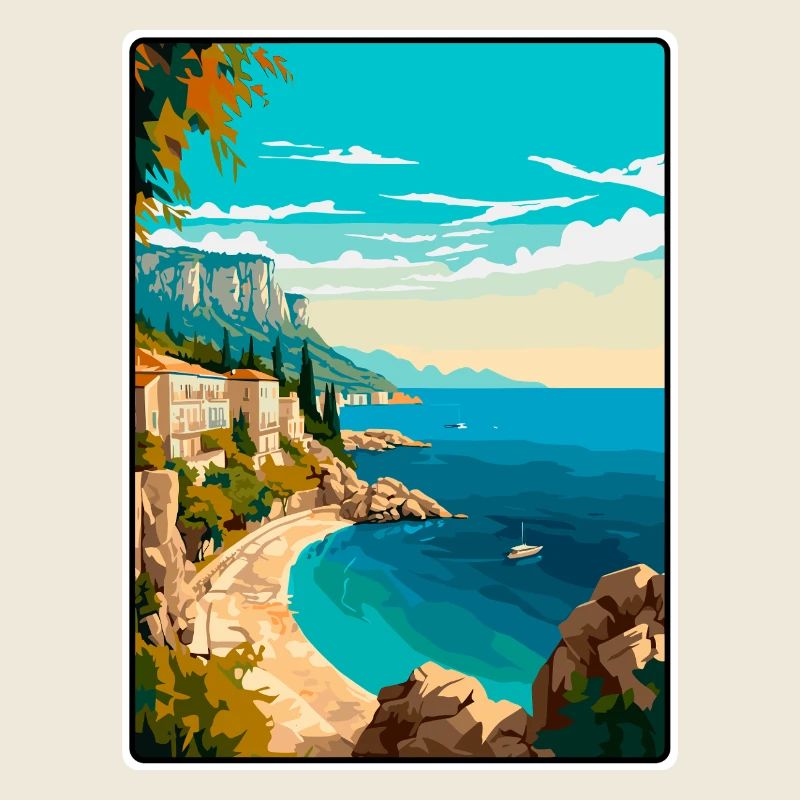Makarska Kroatien Klippen Mittelmeerküste