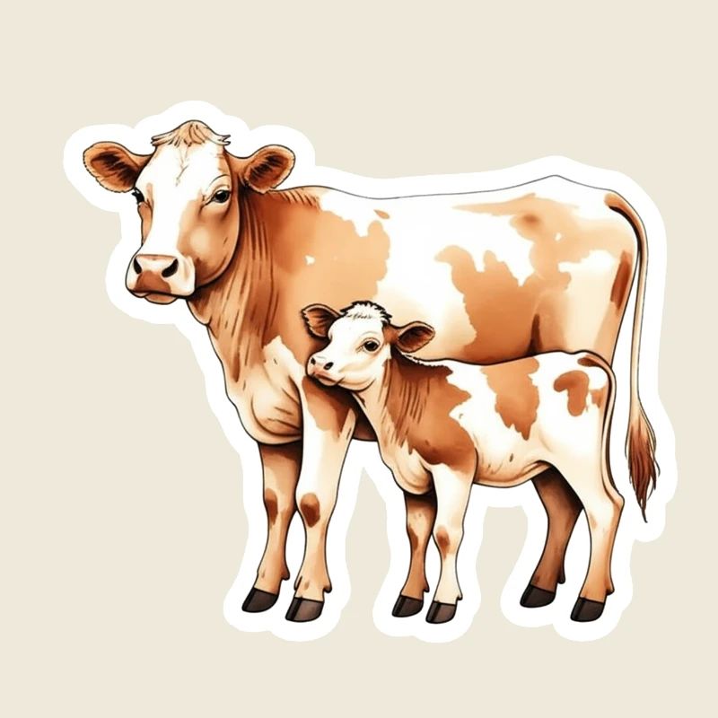 Kuhliebe – Mutter und Kalb