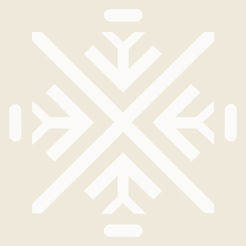 Sleek geometric flake