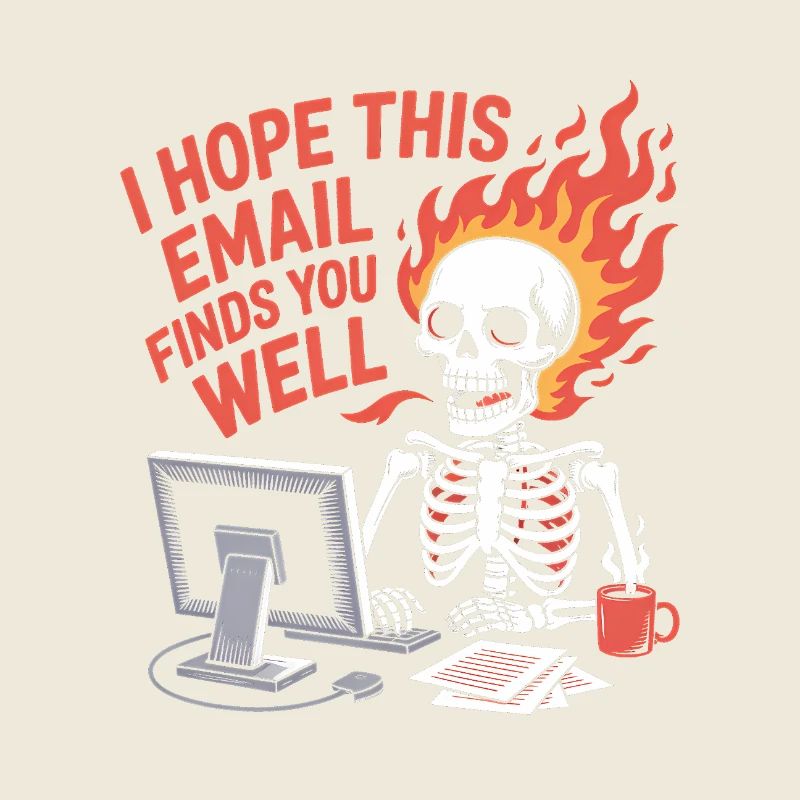 J’espère que cet E-Mail vous trouve bien - T-Shirt drôle