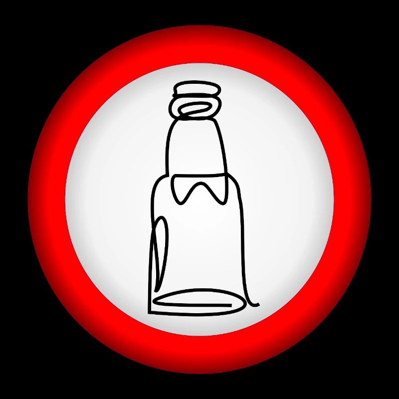 VERBOT BIERFLASCHE