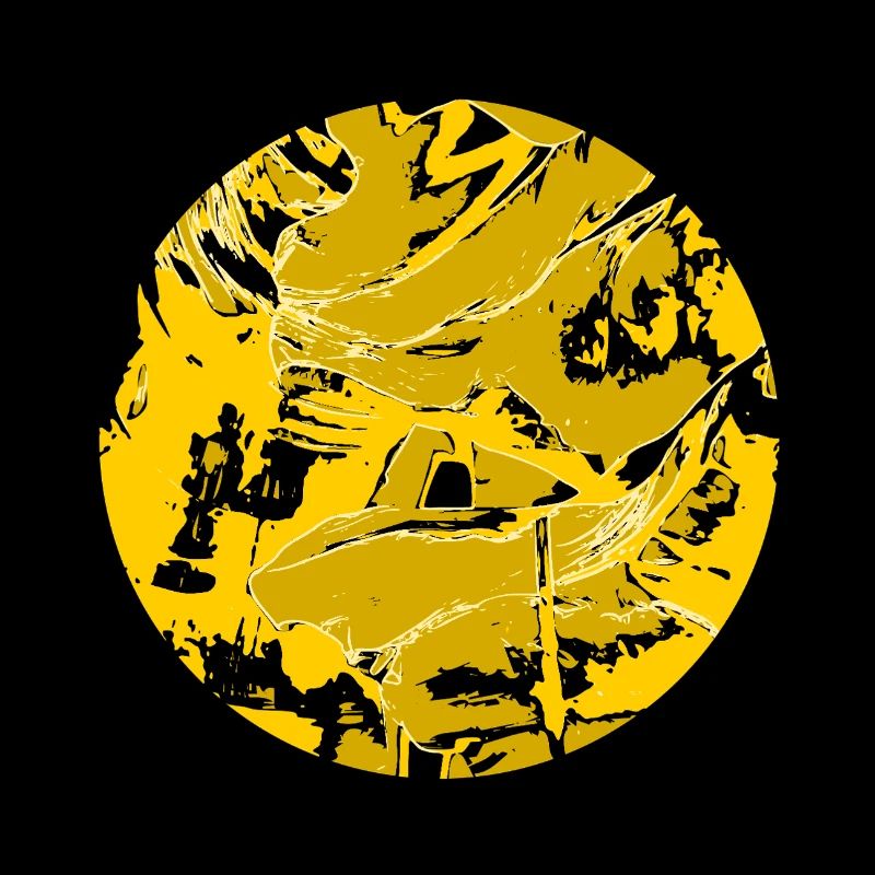 Cercle abstrait solaire