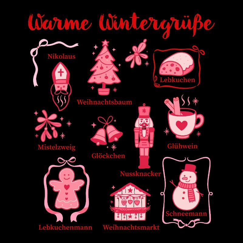 Warmth Winter Greetings Pink Figurines