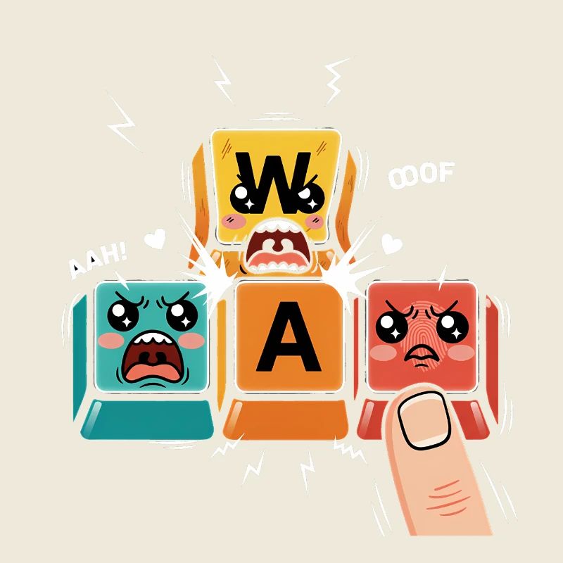 WASD Gamer Kawaii
