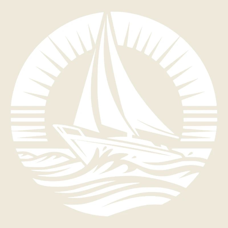Sailing dream water adventure in a circle