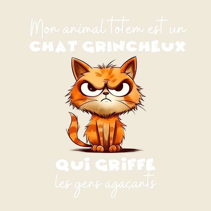 Mon animal totem : un chat grognon