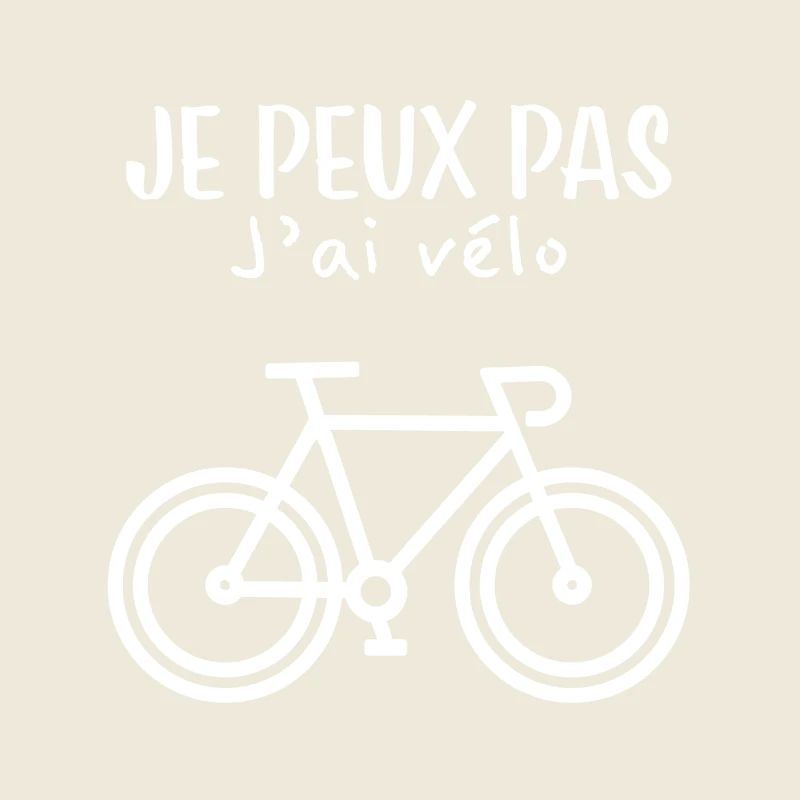 logo vélo, phrase drôle pour fans de cyclisme