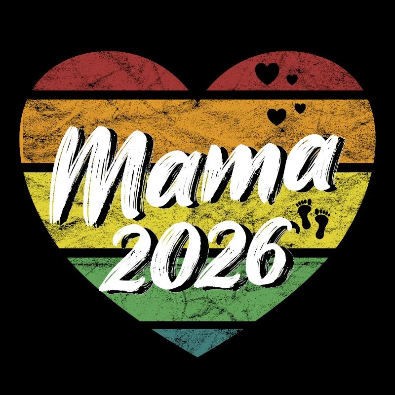 Mama 2026 Mutter 2026 werdende Mama retro vintage