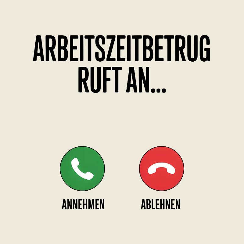 Arbeitszeitbetrug ruft an, was tust du