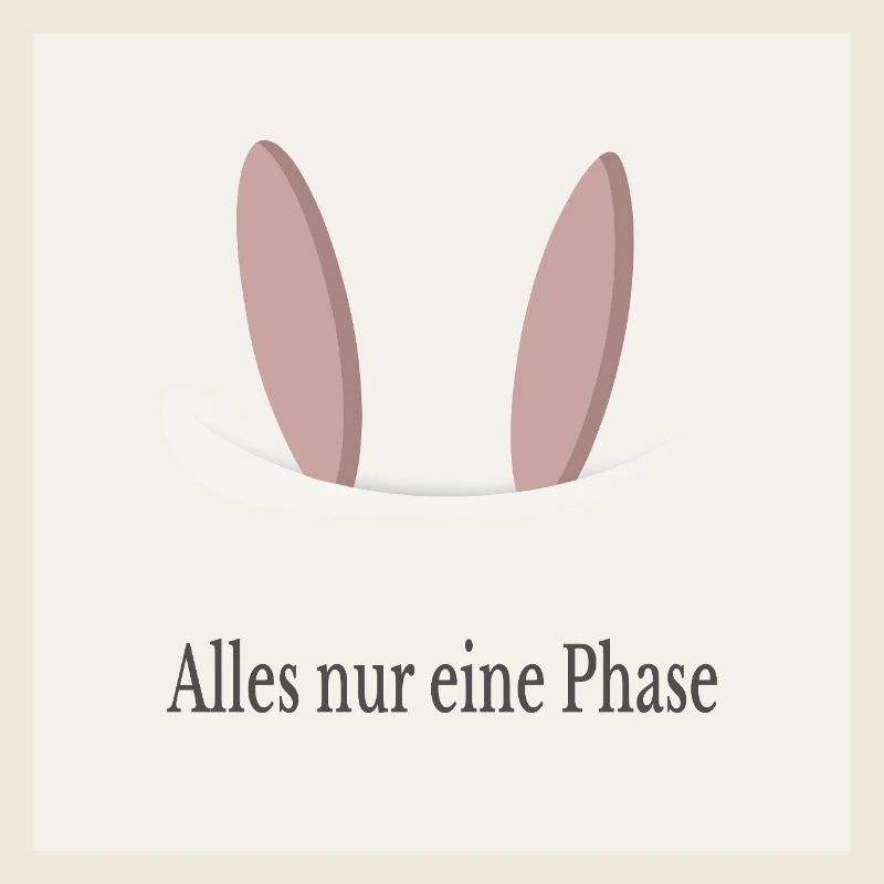 Alles nur eine Phase – minimalistisches Poster