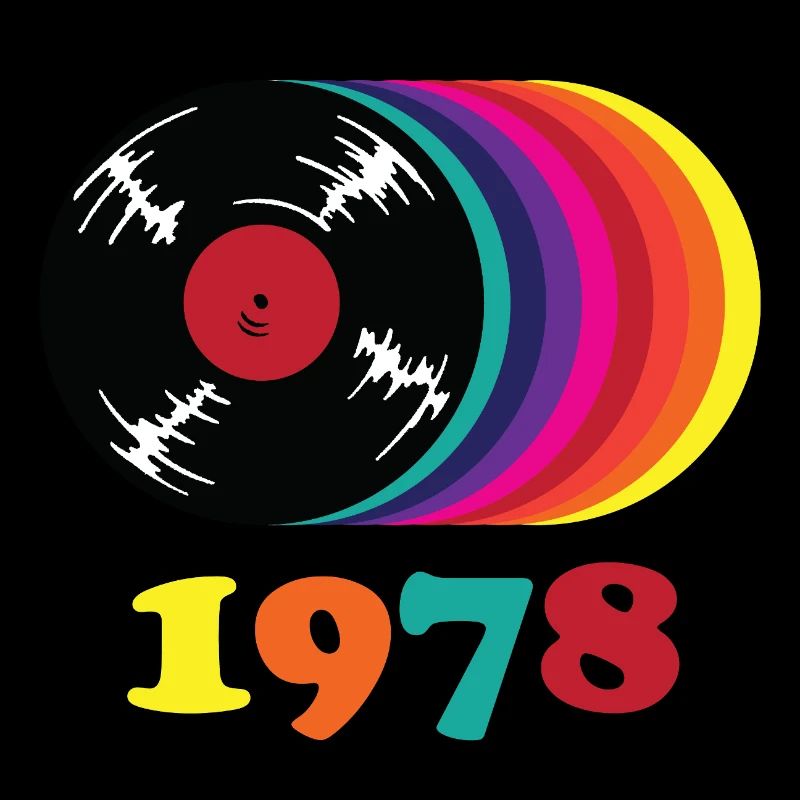 Retro Vinyl Regenbogen 1978