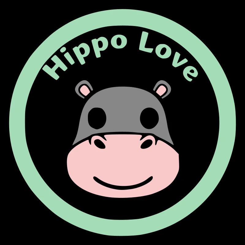Hippopotamus Head Face Mask Smile