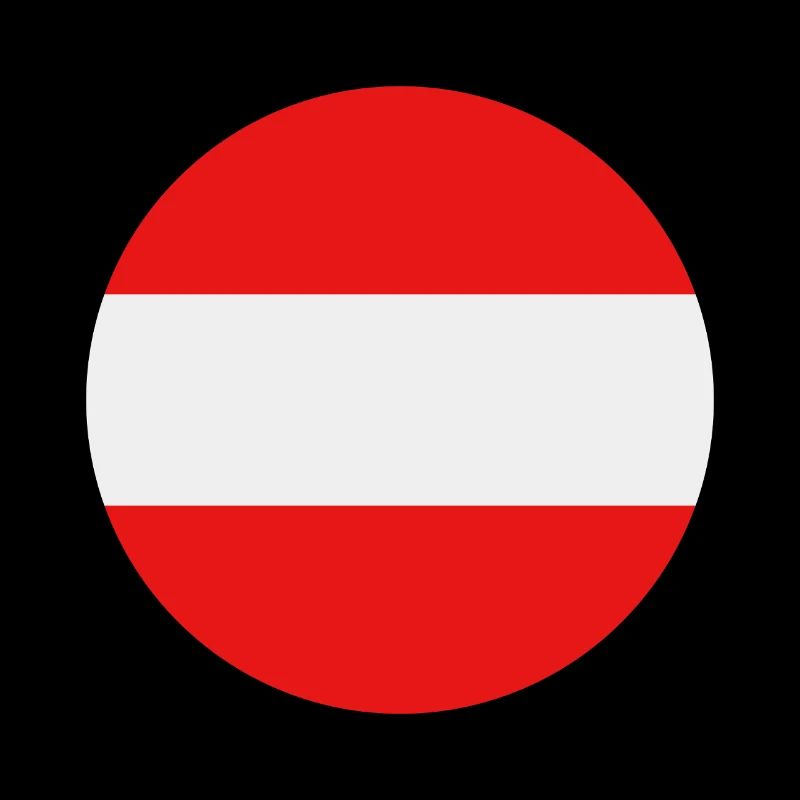 Austria round flag