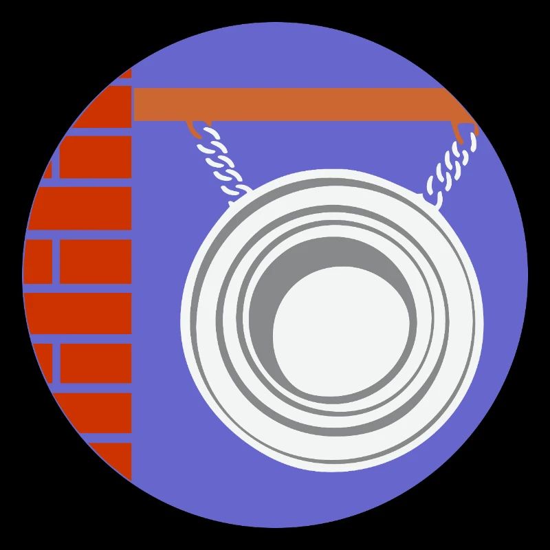 51169_Friseur Kreispendant vor Backsteinwand