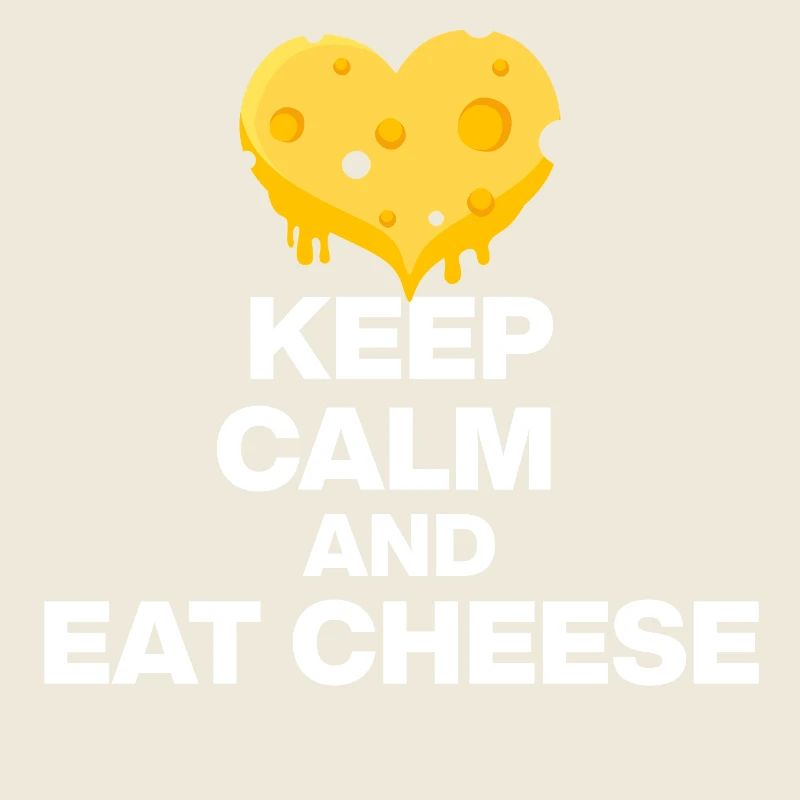 KEEP CALM AND EAT CHEESE, KÄSE JUNKIE GESCHENK 🧀