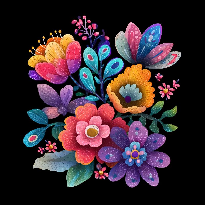 Blumen Bunte Blüten Floral Garten