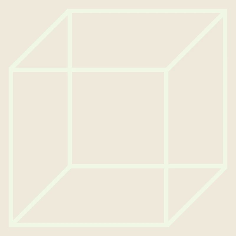 Cube de fil géométrique