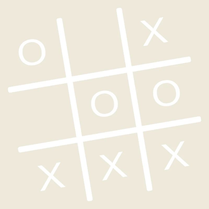 Minimalist Tic Tac Toe Grid