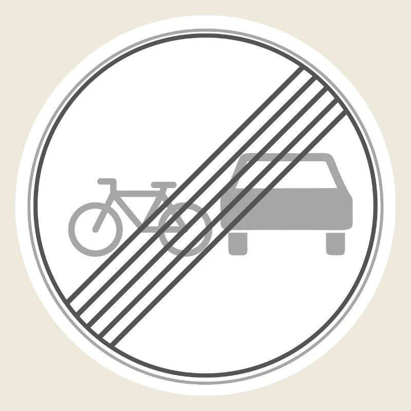 Overtaking by bike allowed again