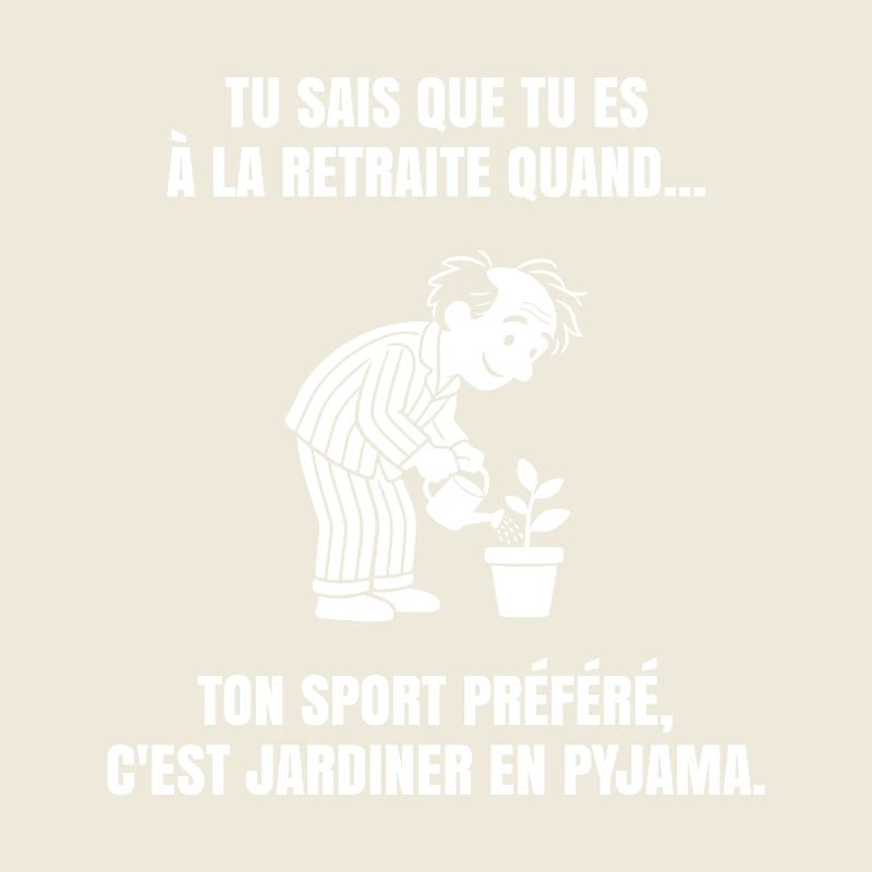 Ma Retraite dans le Jardin (texte blanc)