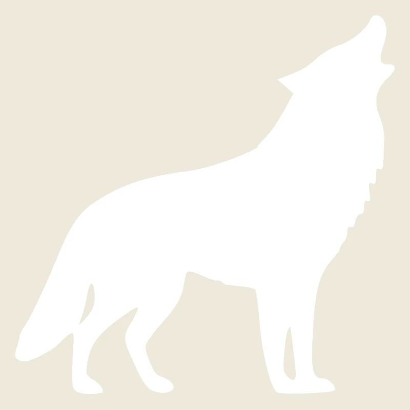 Loup Hurlant Blanc