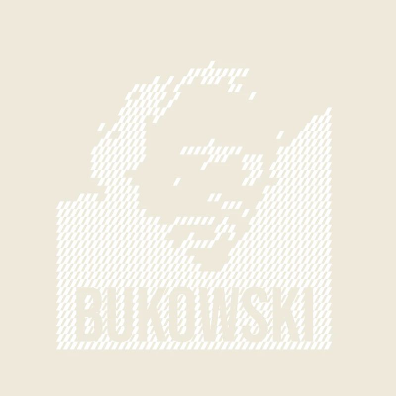 charles bukowski pixelart design portrait T-Shirt