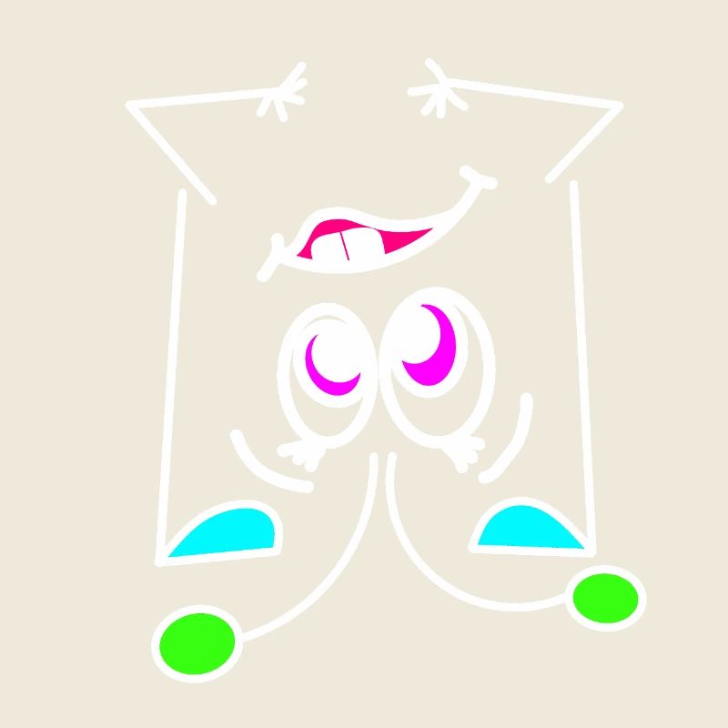 Neon-Mood Flip - Das Umdreh-Gesicht