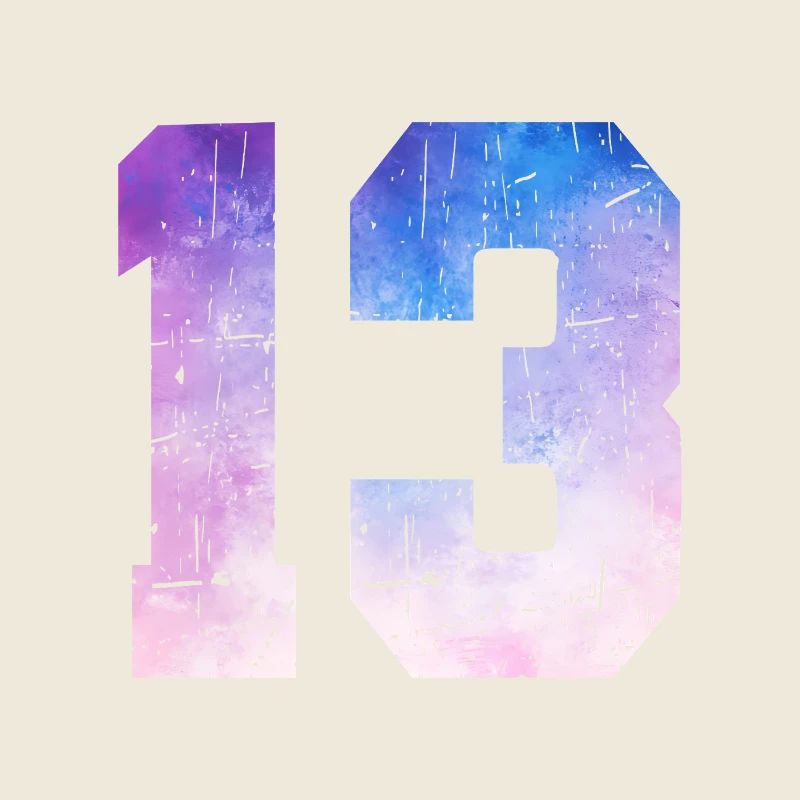 numéro 13 – Cadeau anniversaire 13 ans