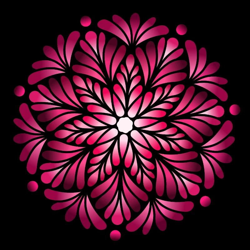 Luminous Pink Mandala 