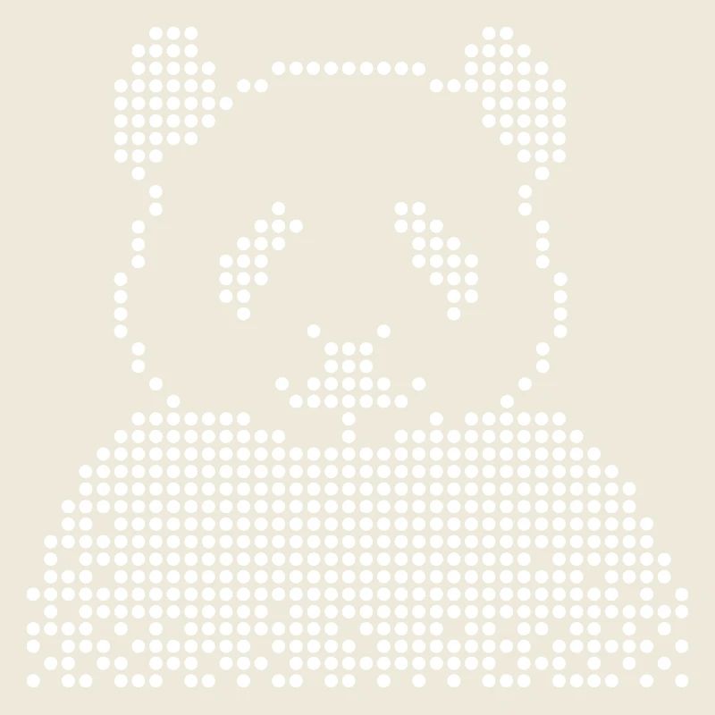T-shirt Panda Dot Art