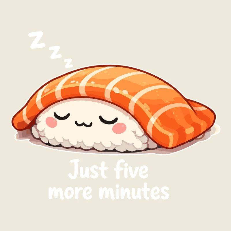 Sleeping Kawaii Sushi: Just Five More Minutes