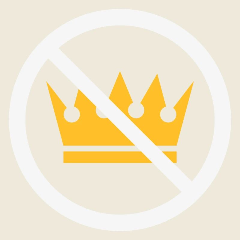 Pas de rois ! (Panneau de protestation / NEG 2C)